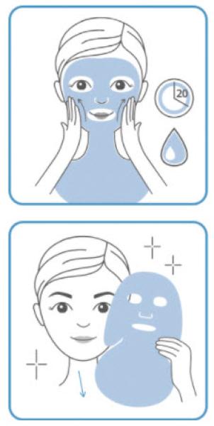 Basische Vliesmaske, 20 Stck.